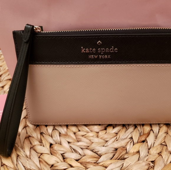♠️ NWT Kate Spade Bi-Colour L-Zip Wristlet - Picture 4 of 10